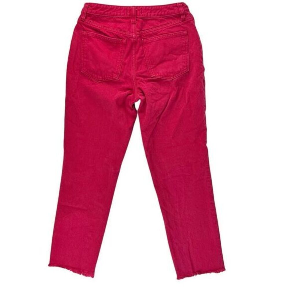Abercrombie Red A&F Mom Jeans Relaxed‎ Tapered Leg Size 4 Short - Picture 2 of 8
